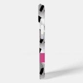 サッカーパーソナライズされたボール柄ピンク Case-Mate iPhoneケース (裏面 / 左)