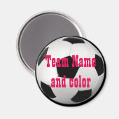 サッカーパーソナライズされたボール磁石 マグネット (正面/裏面)
