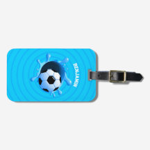 サッカーパーソナライズされたボール荷物タグ