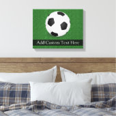 サッカーパーソナライズされたボール キャンバスプリント (インサイチュ (寝室))