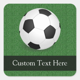 サッカーパーソナライズされたボール スクエアシール