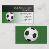 サッカーパーソナライズされたボール 名刺 (正面/裏面)