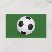 サッカーパーソナライズされたボール 名刺 (裏面)