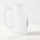 サッカーパーソナライズされたマグ フロストグラスビールジョッキ (左)