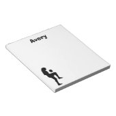 サッカーパーソナライズされたメモ帳(メス) ノートパッド (アングル)