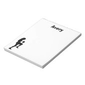 サッカーパーソナライズされたメモ帳(メス) ノートパッド (回転)