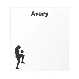 サッカーパーソナライズされたメモ帳（メス） ノートパッド