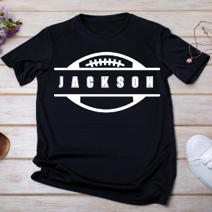 サッカーパーソナライズされたモノグラム Tシャツ