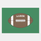 サッカーパーソナライズされたラッピング紙セット ラッピングペーパーシート (正面)