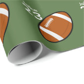 サッカーパーソナライズされたラッピング紙 ラッピングペーパー (ロールコーナー)