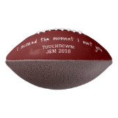 サッカーパーソナライズされたラブメッセージ アメリカンフットボール (回転270)