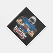 サッカーパーソナライズされたリーグの選手チームのチャンプ スタンダードランチョンナプキン (角)