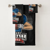 サッカーパーソナライズされたリーグの選手チームのチャンプ バスタオルセット (インサイチュ)