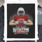 サッカーパーソナライズされたリーグの選手チームのチャンプ フリースブランケット