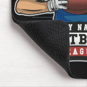 サッカーパーソナライズされたリーグの選手チームのチャンプ マウスパッド (コーナー)