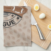 サッカーパーソナライズされたリーグプレーヤーチーム キッチンタオル (四つ折り)