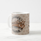 サッカーパーソナライズされたリーグプレーヤーチーム コーヒーマグカップ (正面左)