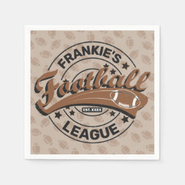 サッカーパーソナライズされたリーグプレーヤーチーム スタンダードカクテルナプキン