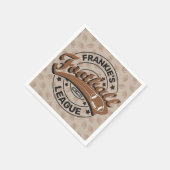 サッカーパーソナライズされたリーグプレーヤーチーム スタンダードカクテルナプキン (角)