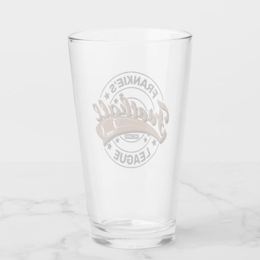 サッカーパーソナライズされたリーグプレーヤーチーム タンブラーグラス (裏面)