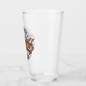 サッカーパーソナライズされたリーグプレーヤーチーム タンブラーグラス (左)