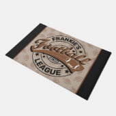 サッカーパーソナライズされたリーグプレーヤーチーム ドアマット (アングル)