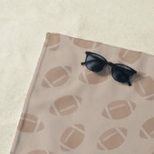 サッカーパーソナライズされたリーグプレーヤーチーム ビーチタオル (インサイチュ)