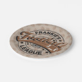 サッカーパーソナライズされたリーグプレーヤーチーム ペーパープレート (アングル)