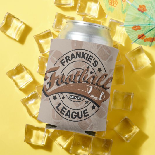 サッカーパーソナライズされたリーグプレーヤーチーム 缶クーラー (インサイチュ 夏)