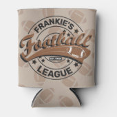 サッカーパーソナライズされたリーグプレーヤーチーム 缶クーラー (正面)