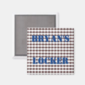 サッカーパーソナライズされたロッカー マグネット (正面/裏面)