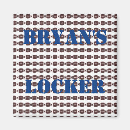 サッカーパーソナライズされたロッカー マグネット