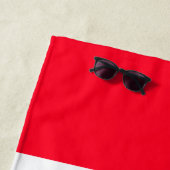 サッカーパーソナライズされた不機嫌 | サッカーレッドビーチタオル ビーチタオル (インサイチュ)