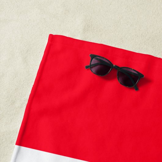 サッカーパーソナライズされた不機嫌 | サッカーレッドビーチタオル ビーチタオル (インサイチュ)