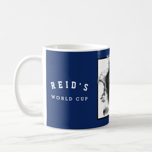 サッカーパーソナライズされた収集可能 コーヒーマグカップ (左)
