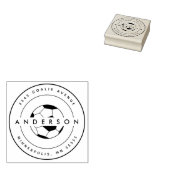 サッカーパーソナライズされた名競技 ラバースタンプ (押印)