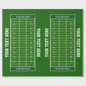 サッカーパーソナライズされた場贈与包装紙 ラッピングペーパー (フラット)