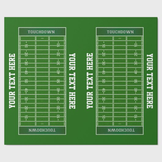 サッカーパーソナライズされた場贈与包装紙 ラッピングペーパー (シーム)