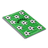 サッカーパーソナライズされた場 ノートブック (右側)