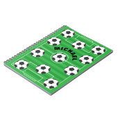 サッカーパーソナライズされた場 ノートブック (左側)