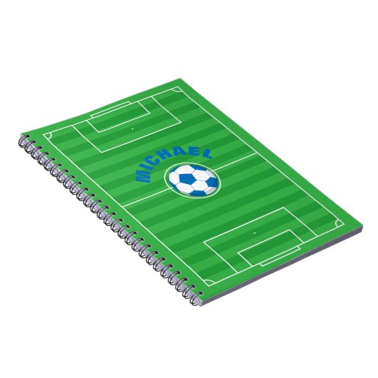 サッカーパーソナライズされた場 ノートブック (右側)