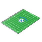 サッカーパーソナライズされた場 ノートブック (左側)