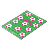 サッカーパーソナライズされた場 ノートブック (左側)