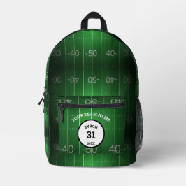 サッカーパーソナライズされた場 プリントバックパック