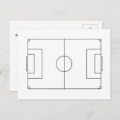 サッカーパーソナライズされた場 ポストカード (正面/裏面)