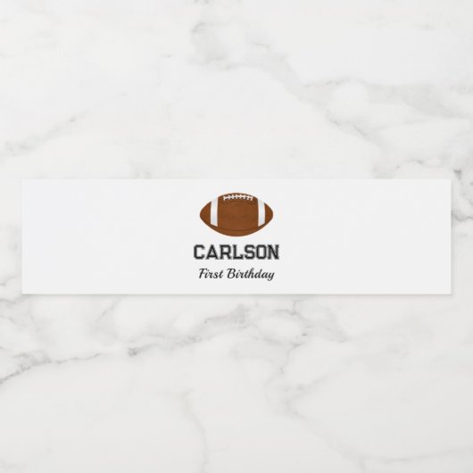 サッカーパーソナライズされた少年の誕生日パーティー ペットボトルラベル (シングルラベル)