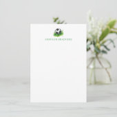 サッカーパーソナライズされた文房具 – サッカーのノート サンキューカード (スタンド正面)