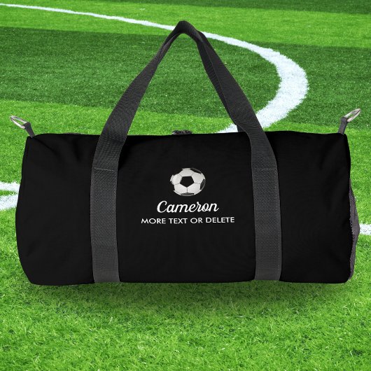 サッカーパーソナライズされた球名カスタムチーム文字 ダッフルバッグ
