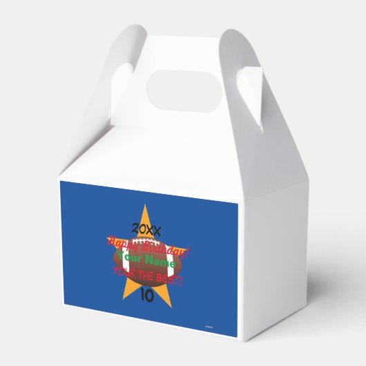 サッカーパーソナライズされた誕生日ビーフボックスHAMbWG フェイバーボックス (裏面サイド)