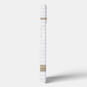 サッカーパーソナライズされた赤と白ジャージー Case-Mate iPhoneケース (裏面 / 右)